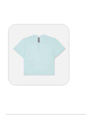 Bandit Mercury Seamless Crop Tank Minty Blue Medium
